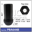 Race Open Ended Nuts PBA644B - Nice Products | Universal Auto Spares