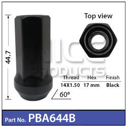 Race Open Ended Nuts PBA644B - Nice Products | Universal Auto Spares
