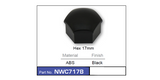 Wheel Nut Cover Black NWC717B - Nice Products | Universal Auto Spares