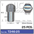 Chrome Nut Pk 25 T246-25 - Nice Products | Universal Auto Spares