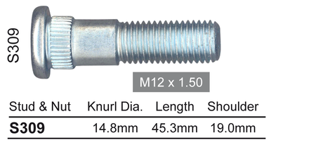 Wheel Stud S309 - Nice Products | Universal Auto Spares