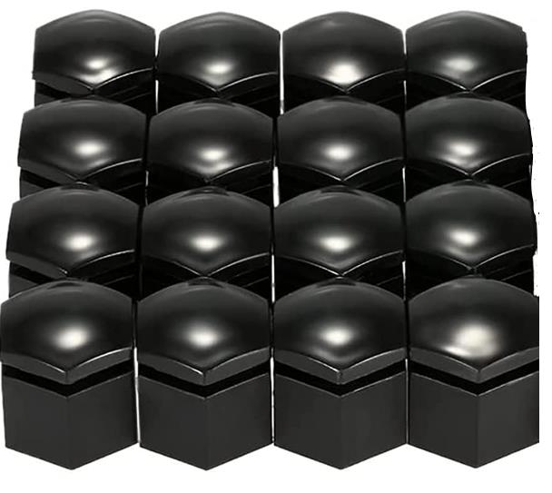 Wheel Nut Cover Black pk16 NWC717B-16 - Nice Products | Universal Auto Spares
