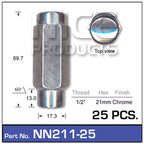 Chrome Nuts PK25 NN211-25 - Nice Products | Universal Auto Spares