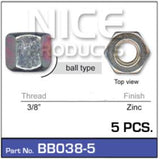 Wheel Nuts pk5 BB038-5 - Nice Products | Universal Auto Spares