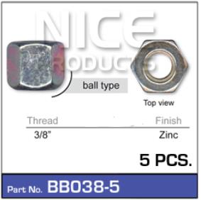 Wheel Nuts pk5 BB038-5 - Nice Products | Universal Auto Spares