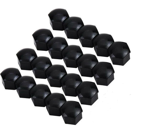 Wheel Nut Cover Black pk20 NWC717B-20 - Nice Products | Universal Auto Spares