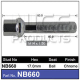 Wheel Bolt NB660 - Nice Products | Universal Auto Spares