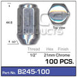 Chrome Nut Pkt 100 B245-100 - Nice Products | Universal Auto Spares