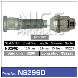 Stud & Nut NS296D - Nice Products | Universal Auto Spares