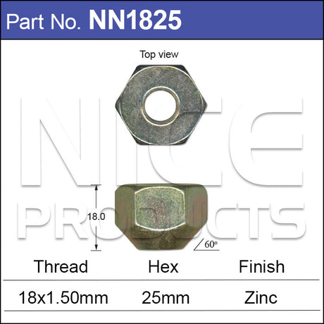 Wheel Nuts NN1825 - Nice Products | Universal Auto Spares