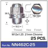 Wheel Nuts pk25 NN462C-25 - Nice Products | Universal Auto Spares