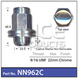 Wheel Nut NN962C - Nice Products | Universal Auto Spares