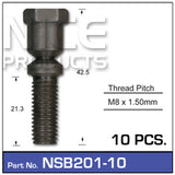 Shear Bolts (10) NSB201-10 - Nice Products | Universal Auto Spares