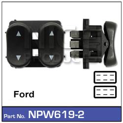 Power Window Switch NPW619-2 - Nice Products | Universal Auto Spares