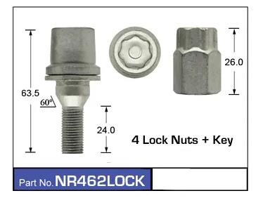 Lock Nuts (set of 4) NR462LOCK - Nice Products | Universal Auto Spares