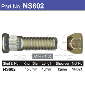 Stud & Nut NS602 - Nice Products | Universal Auto Spares