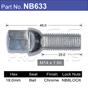 One Piece Bolt NB633 - Nice Products | Universal Auto Spares