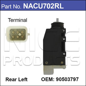 Door Lock Actuator NACU702RL - Nice Products | Universal Auto Spares
