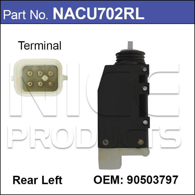 Door Lock Actuator NACU702RL - Nice Products | Universal Auto Spares