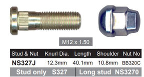 Stud & Nut NS327J - Nice Products | Universal Auto Spares