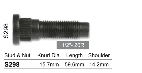 Wheel Stud S298 - Nice Products | Universal Auto Spares