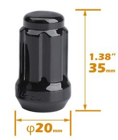 Lock Nuts Black BJ334B - Nice Products | Universal Auto Spares