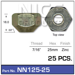 Wheel Nuts Pkt 25 NN125-25 - Nice Products | Universal Auto Spares