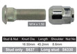 Stud & Nut NS637P - Nice Products | Universal Auto Spares