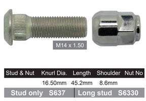 Stud & Nut NS637P - Nice Products | Universal Auto Spares
