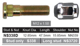 Stud & Nut NS338D - Nice Products | Universal Auto Spares