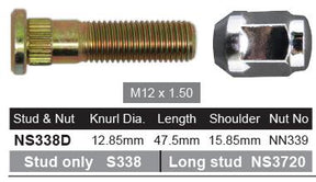 Stud & Nut NS338D - Nice Products | Universal Auto Spares
