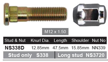 Stud & Nut NS338D - Nice Products | Universal Auto Spares