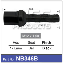 Wheel Bolt NB346B - Nice Products | Universal Auto Spares