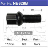 Wheel Bolt NB628B - Nice Products | Universal Auto Spares