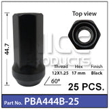 Race Open Nuts PBA444B-25 - Nice Products | Universal Auto Spares