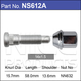 Stud & Nut NS612A - Nice Products | Universal Auto Spares