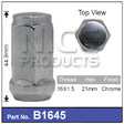 Chrome Nut B1645 - Nice Products | Universal Auto Spares