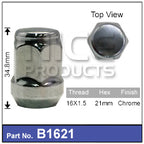Chrome Nut B1621 - Nice Products | Universal Auto Spares