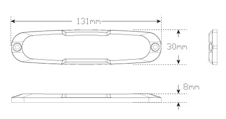 12 Series 12-24 Volt Surface Mount  Blister Twin 12ARM-2 - LED AutoLamps | Universal Auto Spares