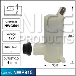 Washer Pump NWP915 - Nice Products | Universal Auto Spares