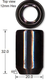 Allen Key Black Nuts J632B - Nice Products | Universal Auto Spares