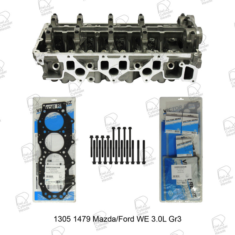 Bare Cylinder Head Kit for Mazda/Ford WE 3.0L Gr3 with VR Gaskets — 13051479 — view 1