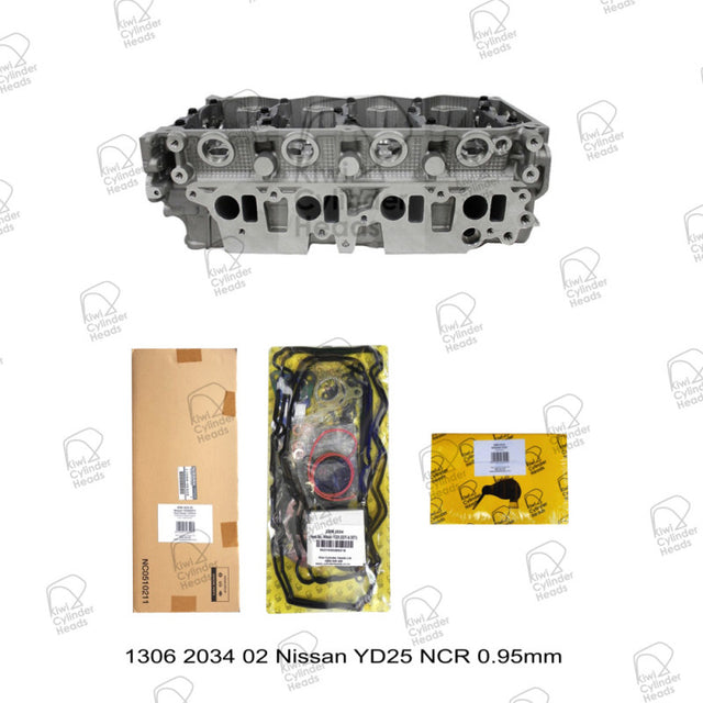 Bare Cylinder Head Kit for Nissan YD25 Non CR 0.950mm — 1306203402 — view 1