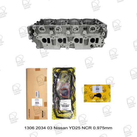 Bare Cylinder Head Kit Nissan YD25 Non CR 0.975mm 1306203403 - Kiwi Cylinder Heads