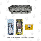 Bare Cylinder Head Kit for Nissan YD25 Non CR 1.025mm — 1306203405 — view 1