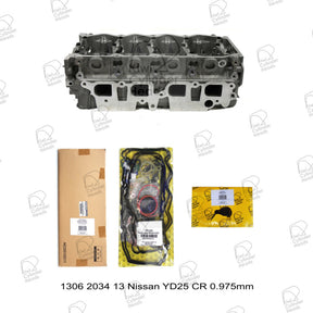 Bare Cylinder Head Kit for Nissan YD25 CR 0.975mm — 1306203413 — view 1