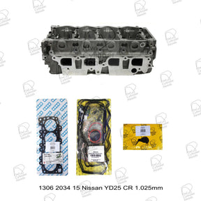 Bare Cylinder Head Kit for Nissan YD25 CR 1.025mm — 1306203415 — view 1