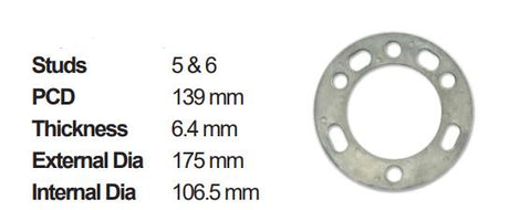 Wheel Spacer 50pcs Slip On WS656-50 - Nice Products | Universal Auto Spares