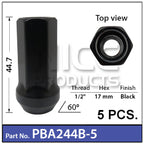 Race Open Ended Nuts PBA244B-5 - Nice Products | Universal Auto Spares