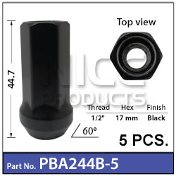 Race Open Ended Nuts PBA244B-5 - Nice Products | Universal Auto Spares